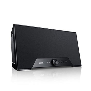 Teufel ONE - All-in-One Soundystem Bluetooth Lautsprecher mit W-LAN, Integriertem Subwoofer, Multiroom Musik Steaming, Wecker, LAN, Internetradio - schwarz im Sale